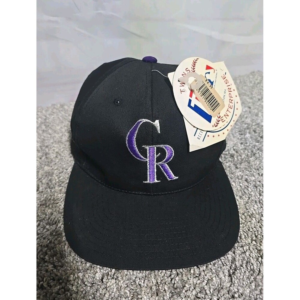 Vintage Colorado Rockies Snapback Hat Twins Enterprise 90s NWT Deadstock NOS